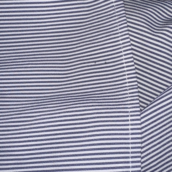 Mizzen + Main Leeward Button Up Shirt Mens XX-L Long Sleeve Blue White Striped‎ - Picture 5 of 6